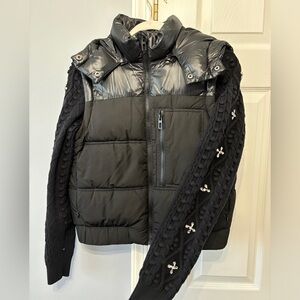 Desigual black jacket/vest with rhinestone detail